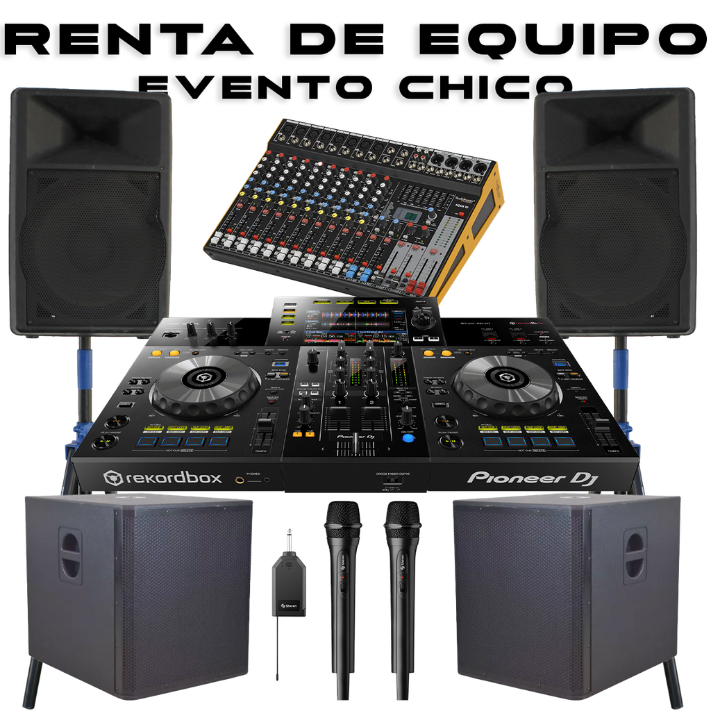Renta de equipo de Audio (Para eventos pequeños)