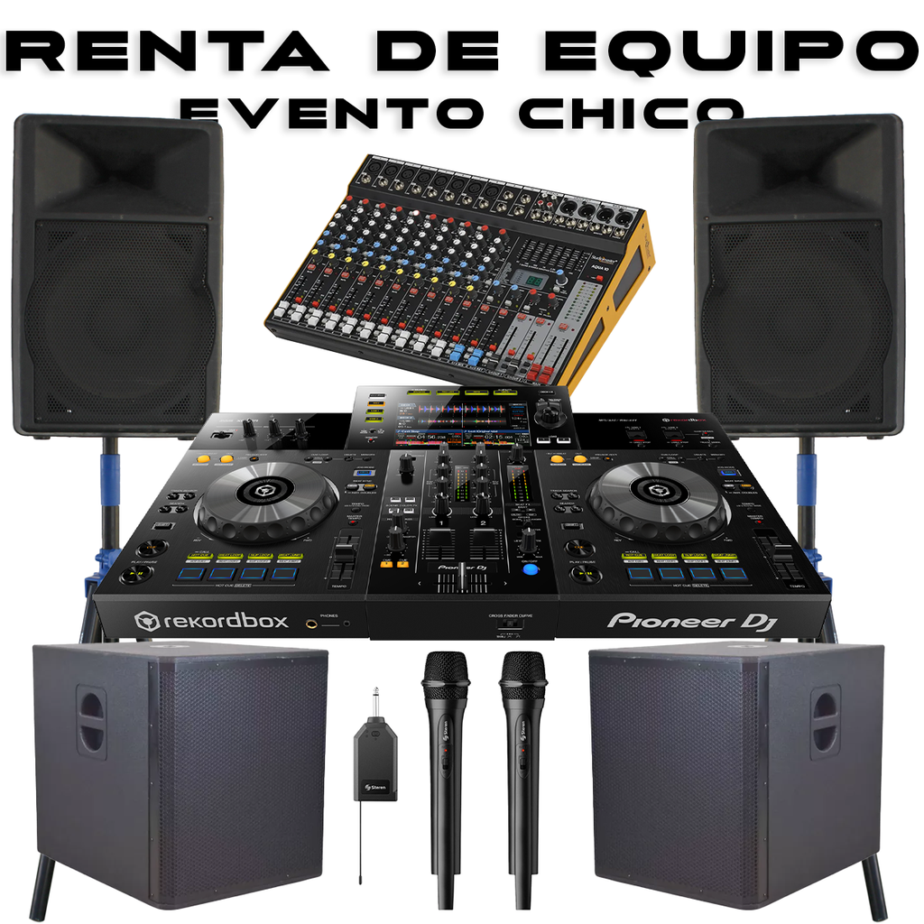Renta de equipo de Audio (Para eventos pequeños)