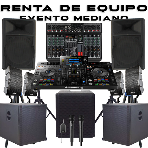 Renta de equipo de Audio (Para eventos medianos)